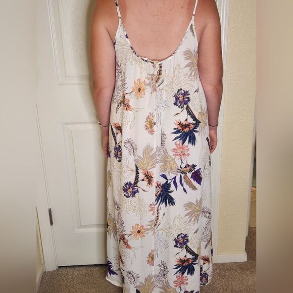NWT Lovestitch One Size Slvless Floral Print Up/ Down Women's Maxi Dress - Picture 4 of 14